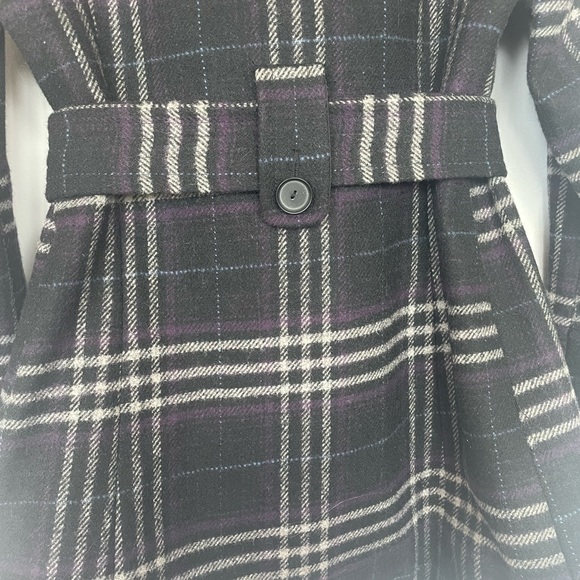 Cleo Purple plaid pea coat! - Picture 4 of 5
